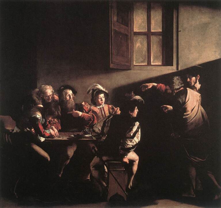 The Calling of Saint Matthew, 1599-1600, Caravaggio