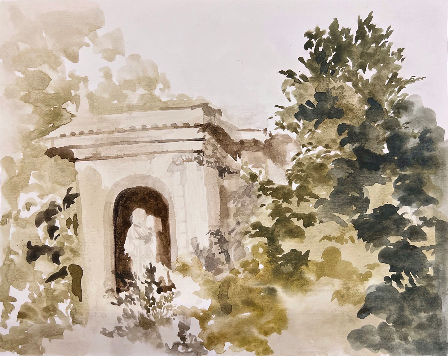 VillaBorghese_2023_Watercolor_9X12in