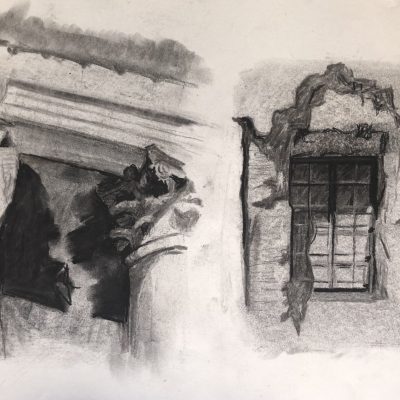 04_ExcerptsFromThePantheon_CharcoalOnPaper_18x1222-scaled